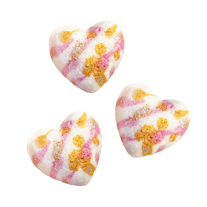 3 Sparkle Dust Heart Fizzies